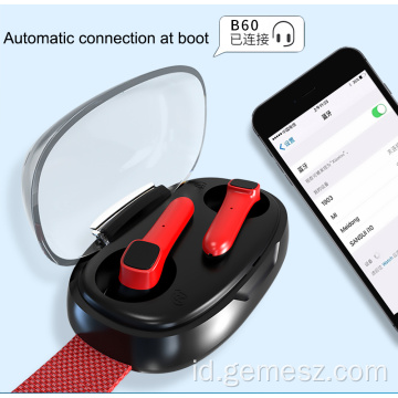 Tahan Air Portabel Bluetooth Earphone Nirkabel Headphone